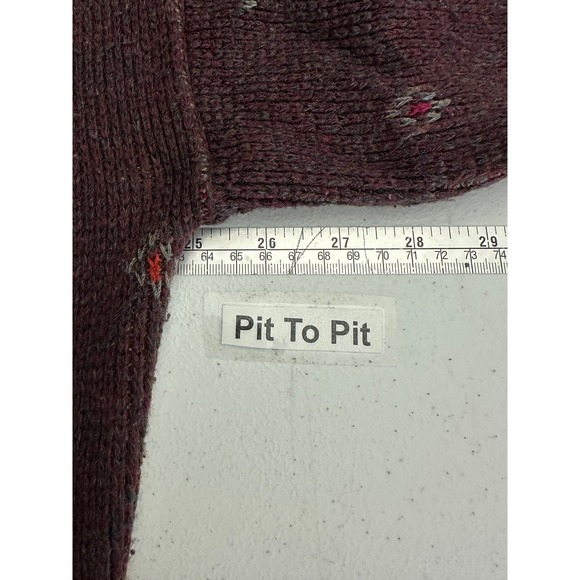 Reed St James Mens‎ Vintage Sweater Size L Argyle Grandpa Academia Professor - Picture 4 of 6